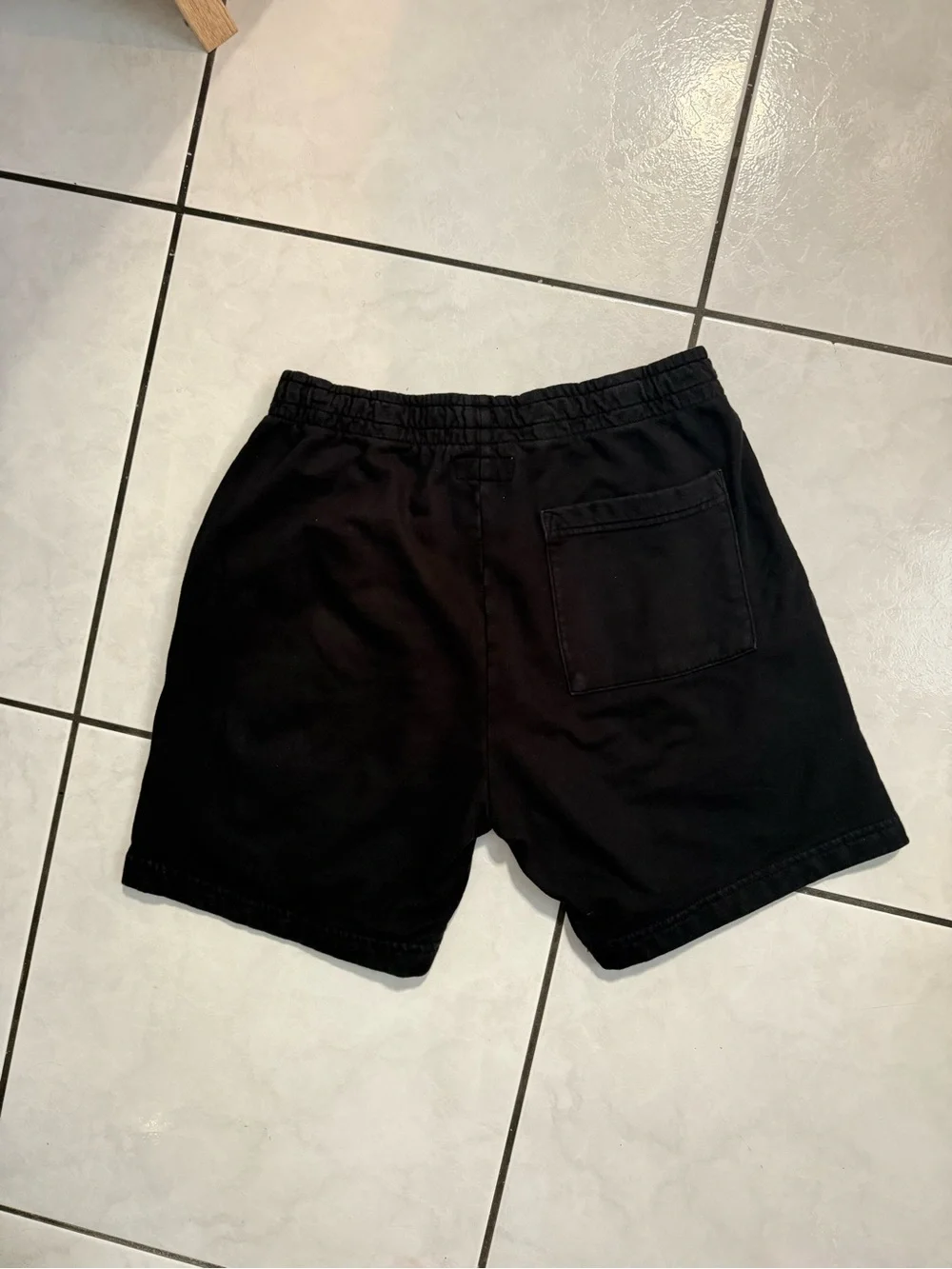 Market Black Men's Athletic Shorts with Yellow Logo